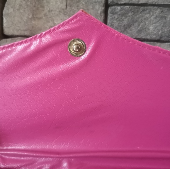 Lady K- Pink Velvet Crossbody Purse - Picture 5 of 7